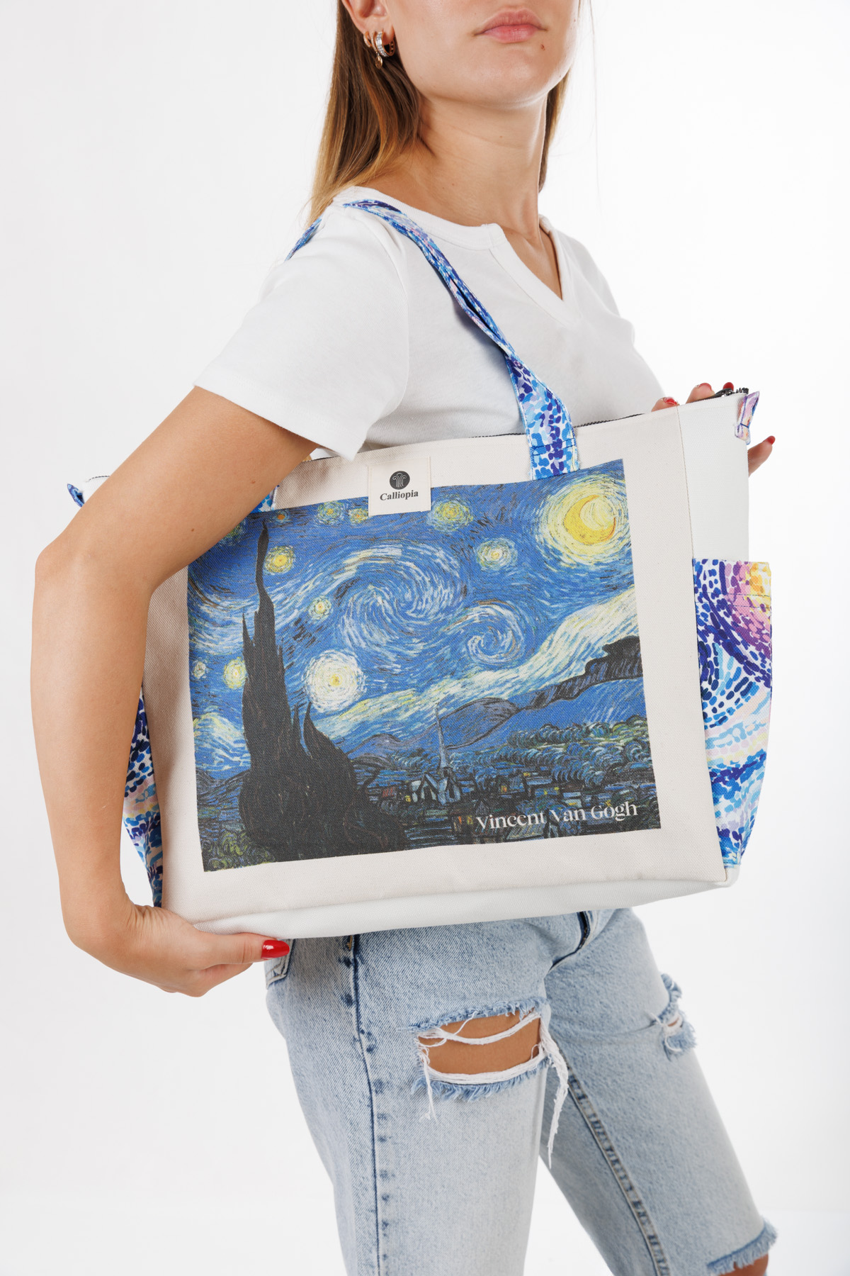 Van Gogh Yıldızlı Gece El ve Omuz Çantası 